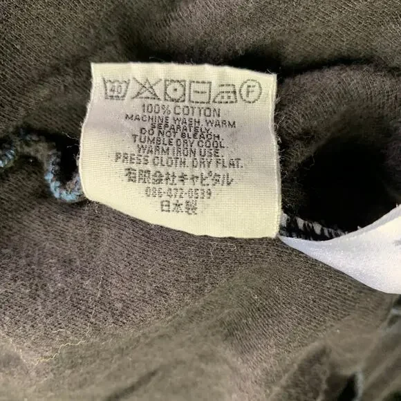 KAPITAL Size M Blue Black Triangle Cotton Two Pockets Jacket